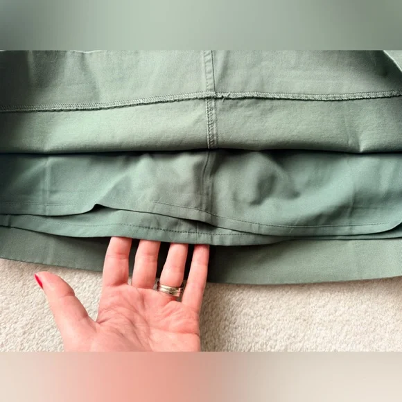 J. Crew Natasha Lined Skirt Sz 8 Green Stretch Cotton NWT Retails $98 - Picture 8 of 8